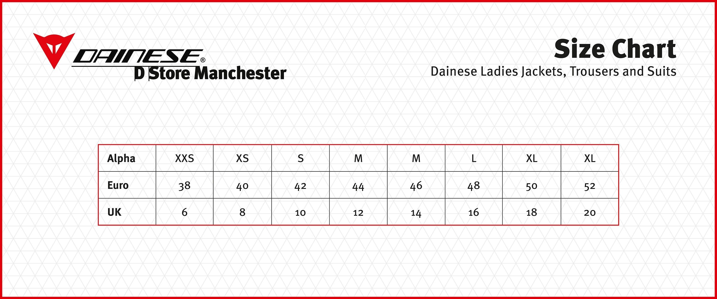 Dainese Size Chart Pants ubicaciondepersonas.cdmx.gob.mx