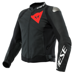 Dainese Sportiva Leather Jacket - Black/Black