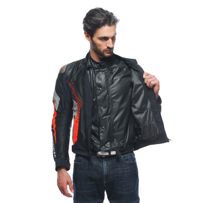 正規品／Dainese ジャケット SUPER RIDER D-DRY JACKET ブラック/ホワイト/レッド サイズ 54 ダイネーゼ バイク Dainese Super Rider 2 AbsØluteshell Waterproof Jacket - Black⁄Dark