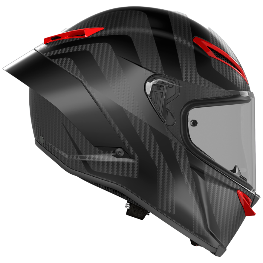 AGV Replacement Liner For Pista GP RR Helmet – Size XL, Black/Red Interior Padding. Meets FMVSS 218 Safety Standard.