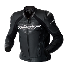 RST Tractech Evo D30 Leather Jacket - Black/White
