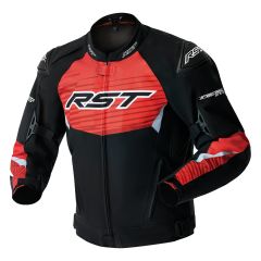 RST Tractech Evo D30 Waterproof Jacket - Black/Fluo-Red