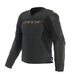 Dainese Racing 5 Leather Jacket - Black/Gold