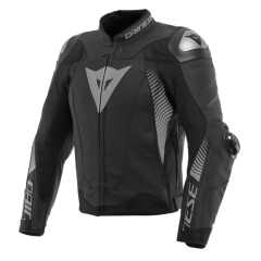 Dainese Super Speed 4 Leather Jacket - Black/Charcoal-Grey