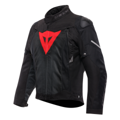 Dainese Super Sprint D-Dry Waterproof Jacket - Black/Lava-Red