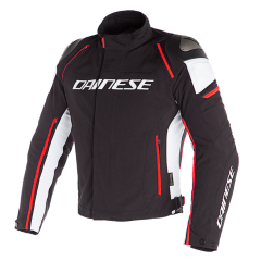 Dainese Racing 3 D-Dry Jacket  - Black/White/Fluo-Red