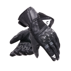 Dainese Reacto Carbon Long Leather Gloves - Black/Anthracite