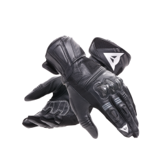 Dainese Reacto Carbon Long Ladies Leather Gloves - Black/Anthracite