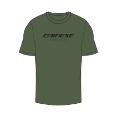 Dainese Essence Wordmark T-Shirt - Green-Bronze