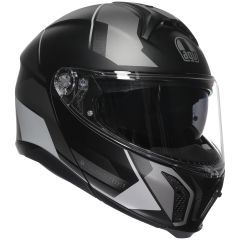 AGV TourModular Perception Matt Black/Silver - with FREE INSYDE intercom worth £300