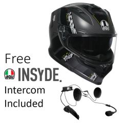 AGV K7 Kyber - Grey/Flo Yellow - FREE INSYDE intercom worth £270