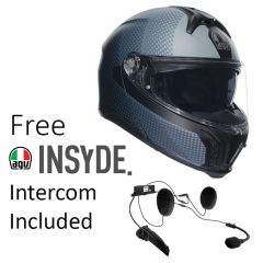 AGV TourModular Textour Matt Black/Grey - with FREE INSYDE intercom worth £300
