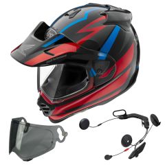 Arai Tour-X 5 Africa Twin Black/Red Inc Free Dark Visor & Sena Intercom system