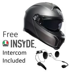 AGV TourModular Solid - Matt Luna Grey with FREE INSYDE Intercom worth £270