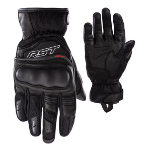RST Urban Air 3 Ladies Short Leather/Mesh Gloves - Black/Black