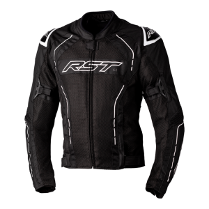 RST S1 Textile/Mesh Waterproof Jacket - Black/White
