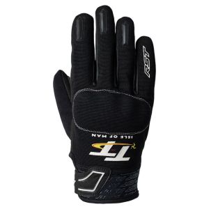 RST Isle Of Man TT Team Evo Textile Gloves - Black/white