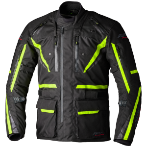 RST Paragon 7 Ladies Waterproof Jacket - Black/Fluo-Yellow
