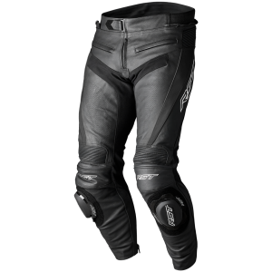 RST Tractech Evo 5 Short Leg Leather Jeans - Black/Black