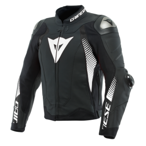 Dainese Super Speed 4 Leather Jacket - Black/White