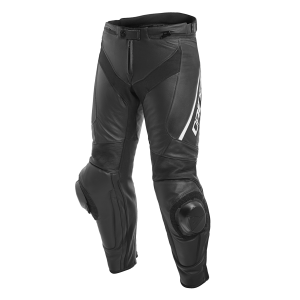 Dainese Delta 3 Leather Pants - Black/White