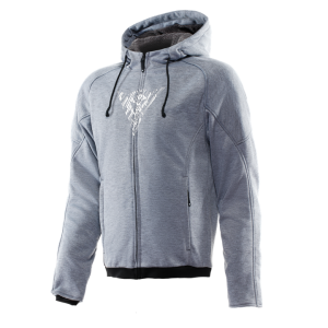 Dainese Bovisa Full Zip Safety Hoodie - Grey/Black