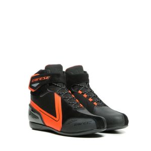 Dainese Energyca D-WP Waterproof Short Boots - Black/Fluo-Red
