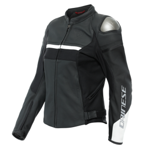 Dainese Rapida Ladies Leather Jacket - Black/White