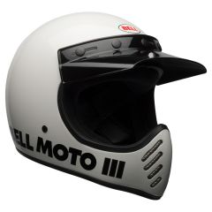 Bell Moto-3 Classic Gloss White ECE 22.06
